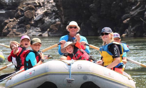 Family-kid-fun-on-raft