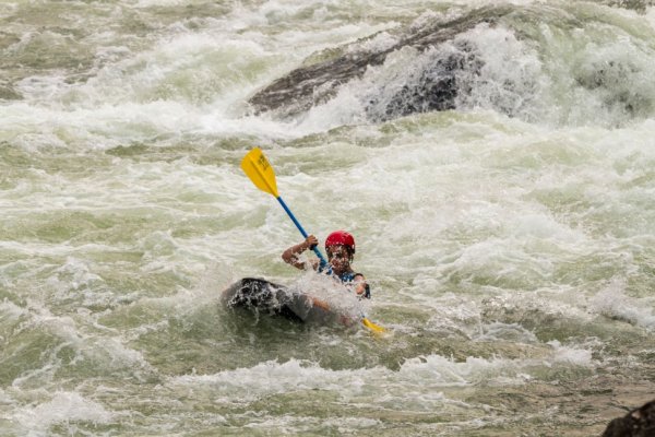kayak in Mallard rapid