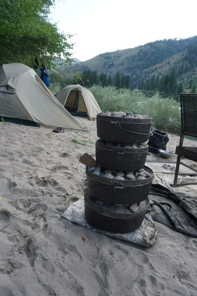 Tower of power dutch oven stack